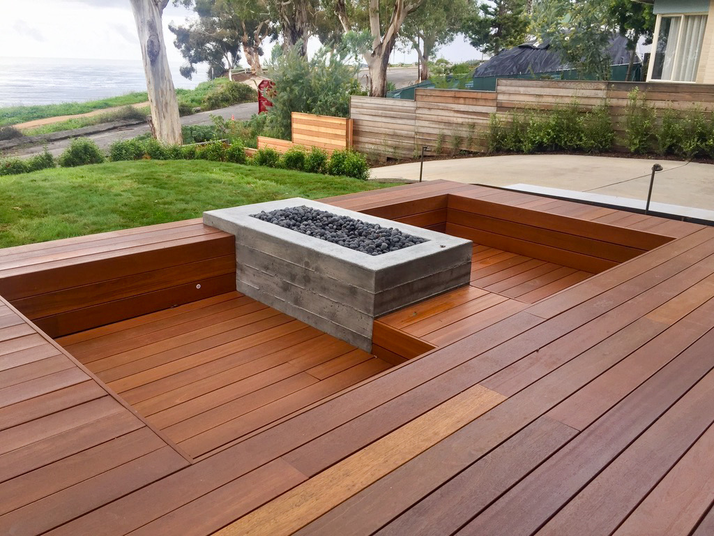 Ipe Deck & Concrete Fire Pit